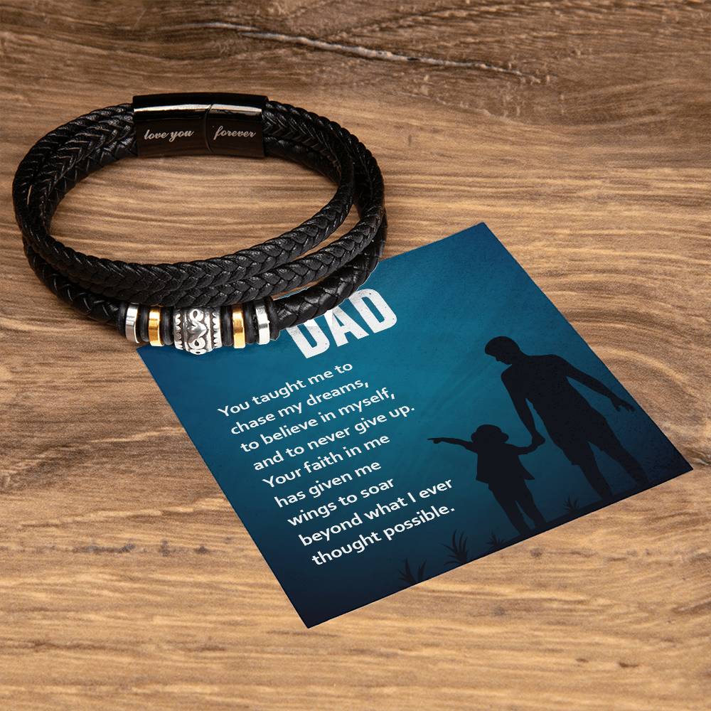To My Dad Gifts from Son Gift Jewelry Gifts for Father Love You Forever Bracelet