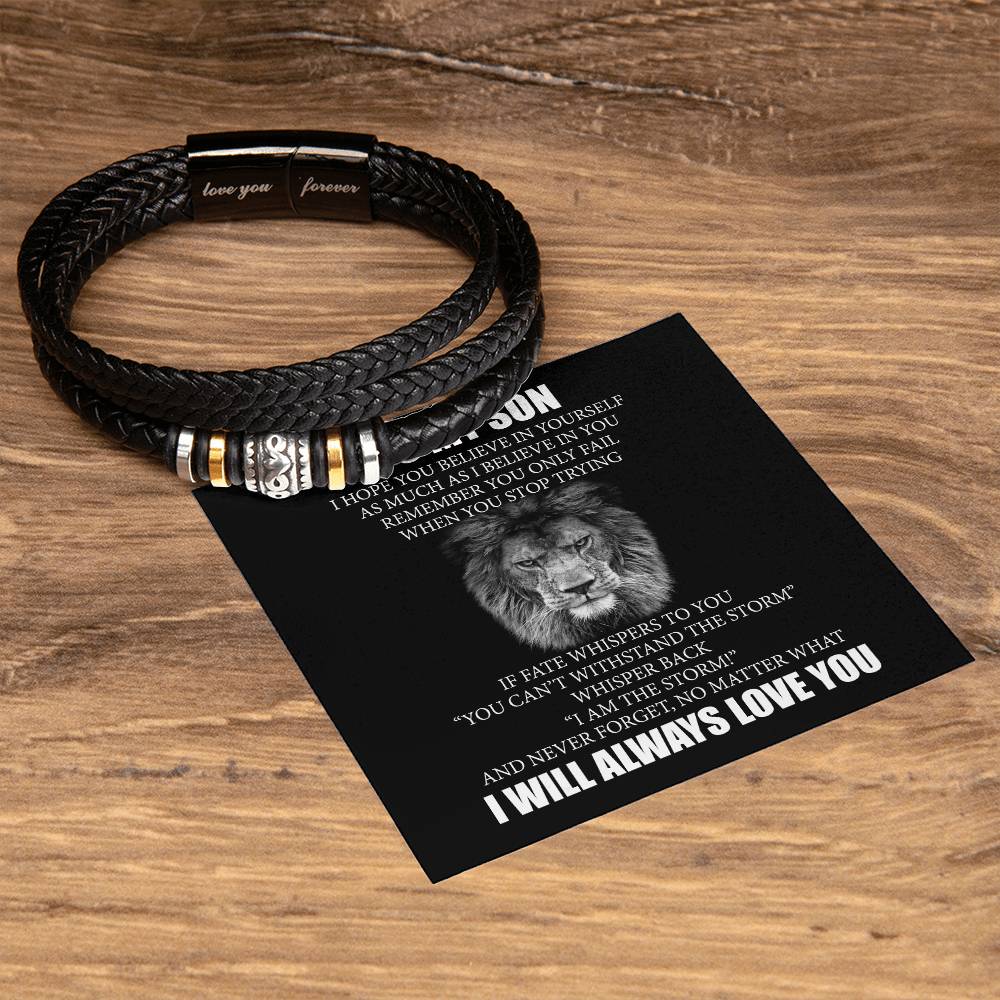To My Son from Mom Boys Jewelry Gifts for Son from Dad Love You Forever Bracelet 176069500163