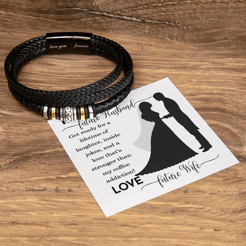 Husband And Wife Bracelet Gift For Him, Jewelry Gift Men On Wedding Christmas