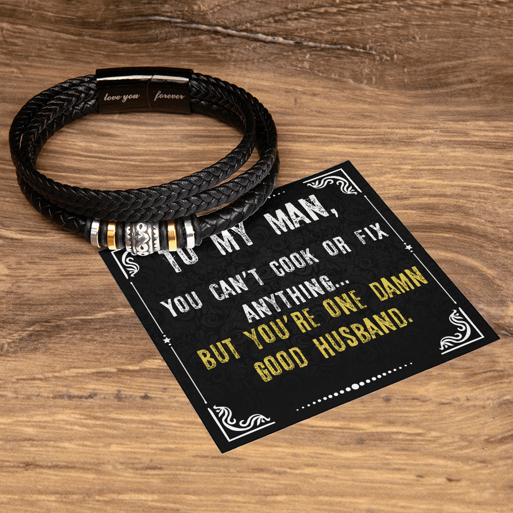 Love You Forever Bracelet Gift To My Man Husband Jewelry Gift For Men Christmas