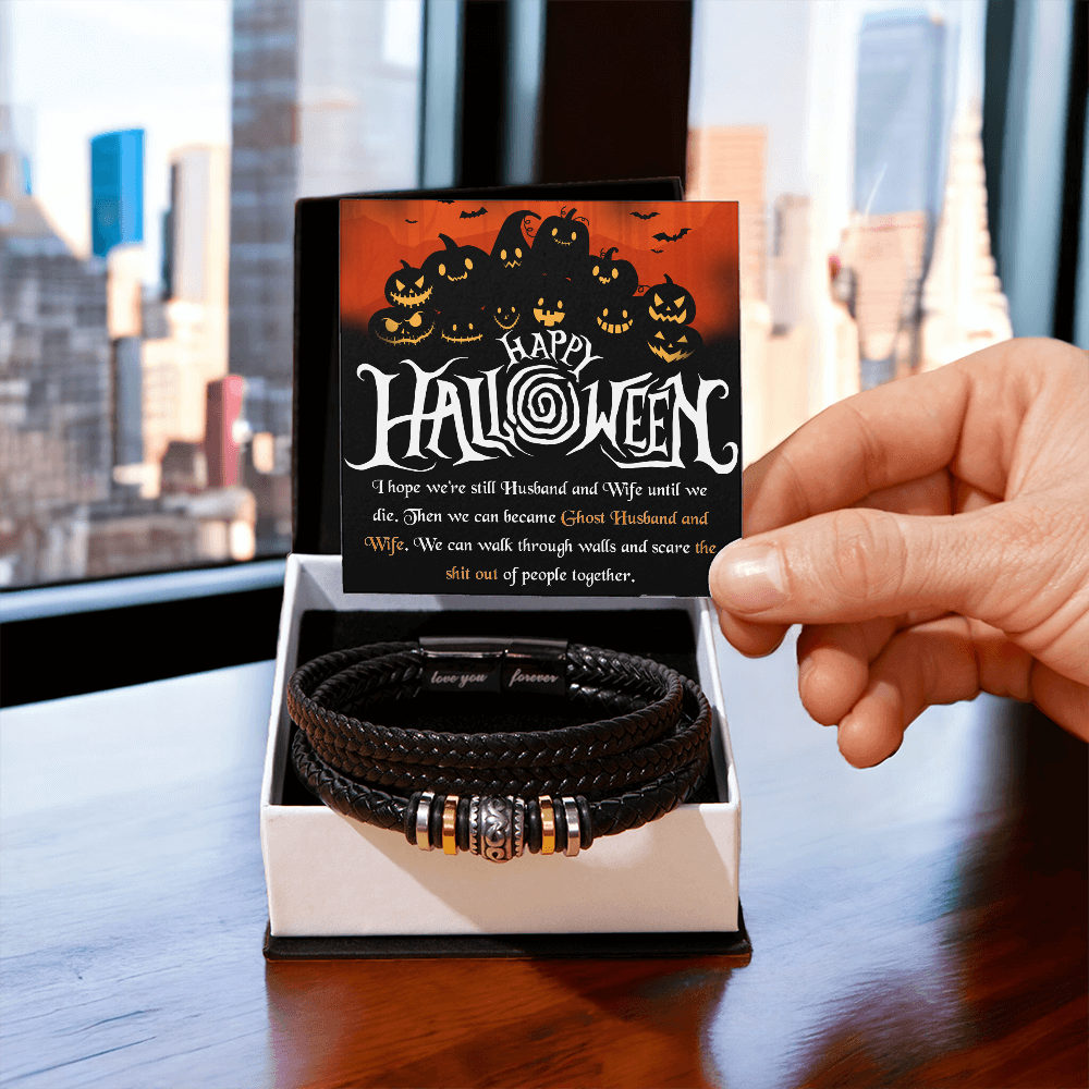 Halloween Bracelet for Wife, Halloween Gift Bracelet, Halloween Funny Jewelry