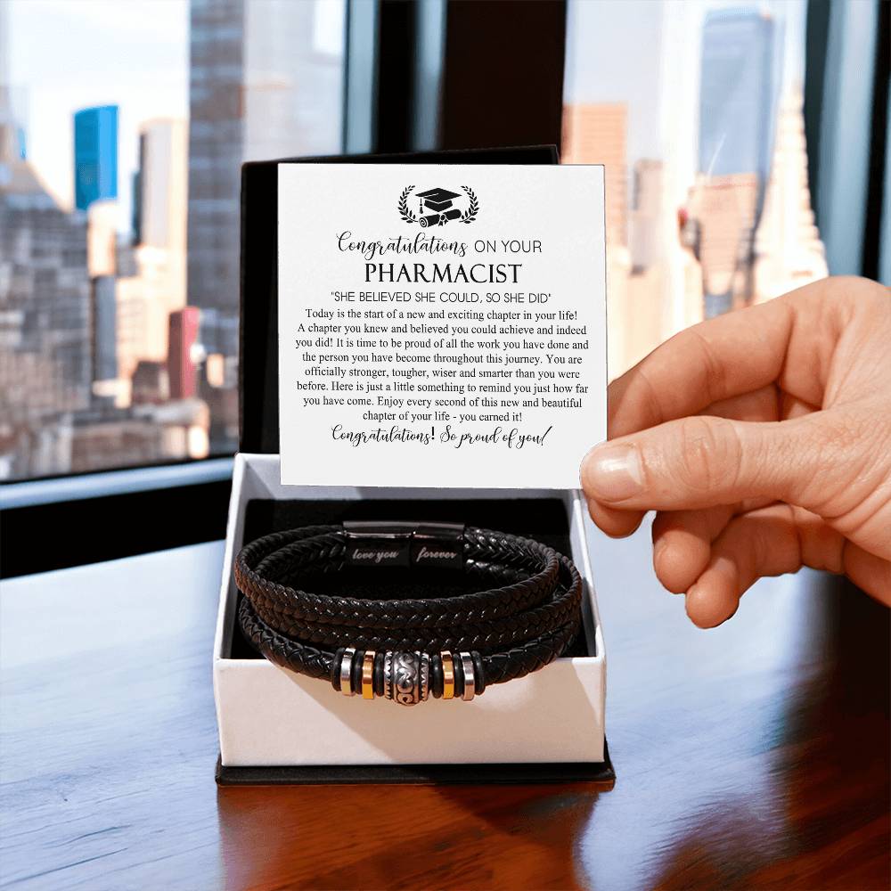 Pharmacist Ceremony Gift Bracelet Gift For Men, Class Of 2026 Chiropractor Ceremony Gifts