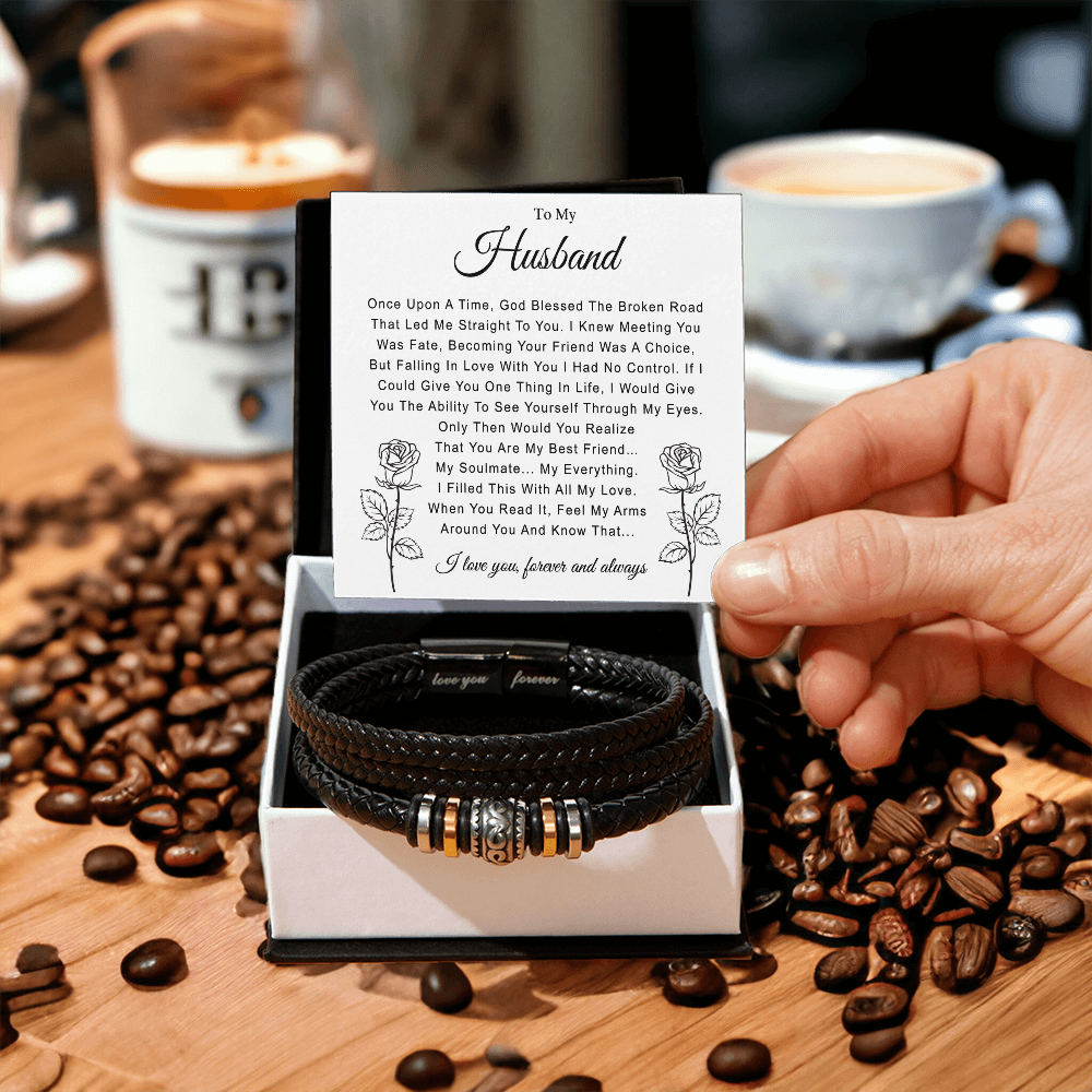 To My Husband Bracelet From Wife Jewelry Love You Forever Bracelet On Christmas