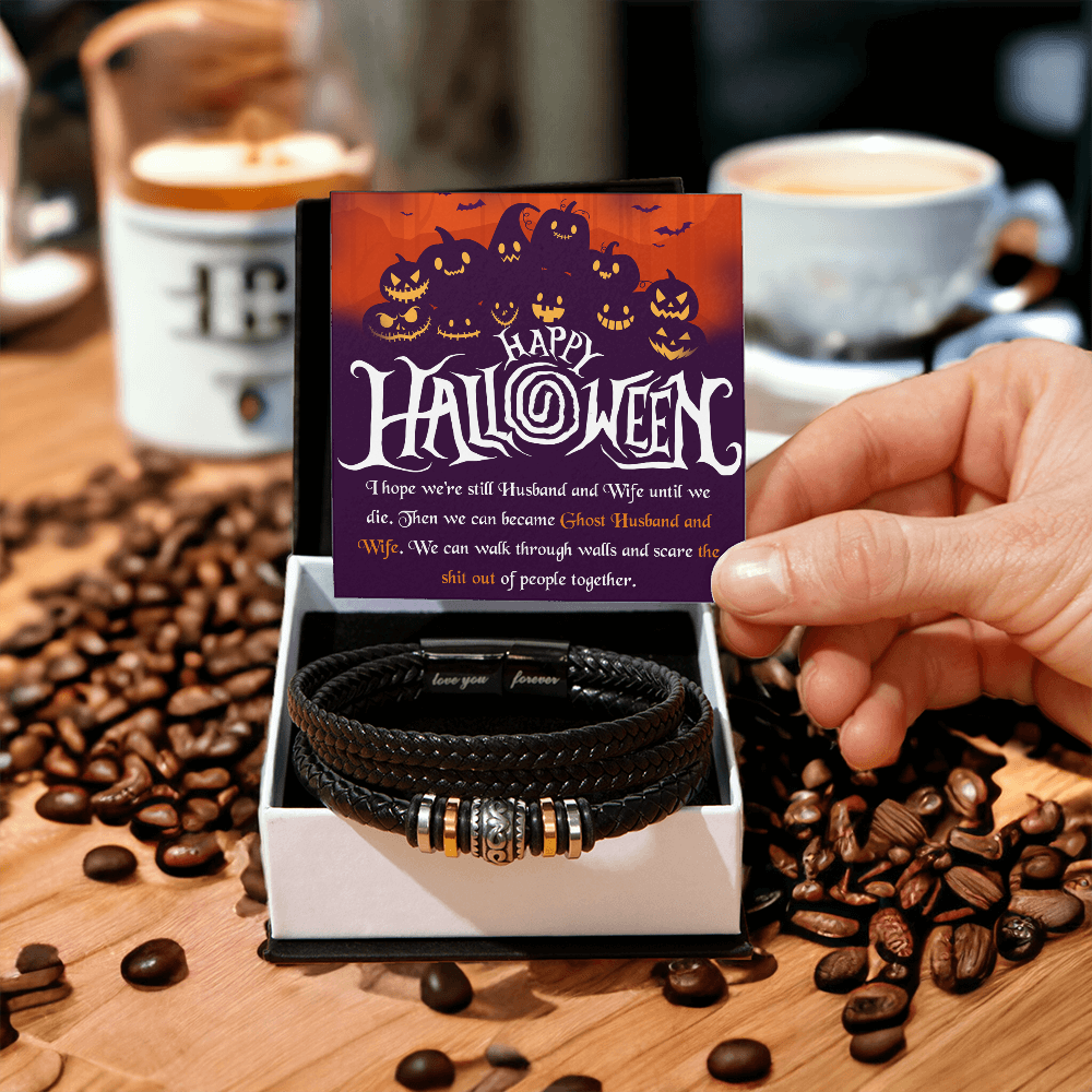 Inspirational Gift Bracelet For Wife, Present For Wife on Halloween Bracelet