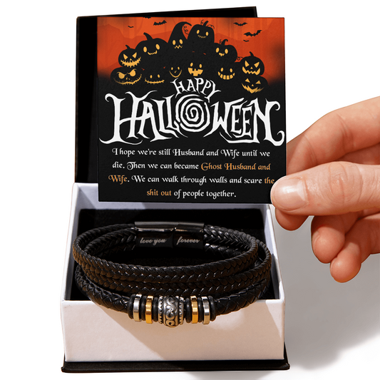 Halloween Bracelet for Wife, Halloween Gift Bracelet, Halloween Funny Jewelry