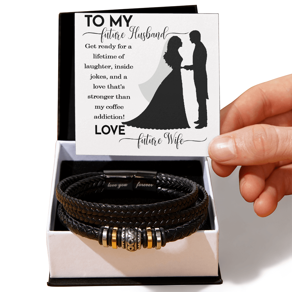 Husband And Wife Bracelet Gift For Him, Jewelry Gift Men On Wedding Christmas