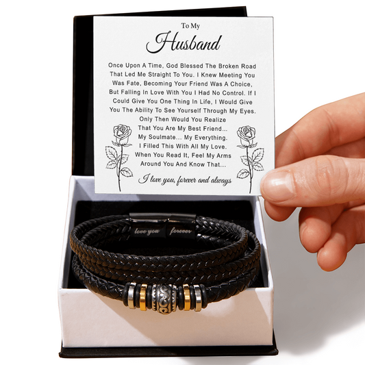 To My Husband Bracelet From Wife Jewelry Love You Forever Bracelet On Christmas
