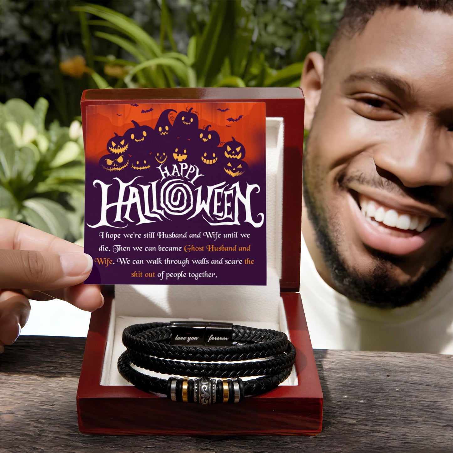 Inspirational Gift Bracelet For Wife, Present For Wife on Halloween Bracelet