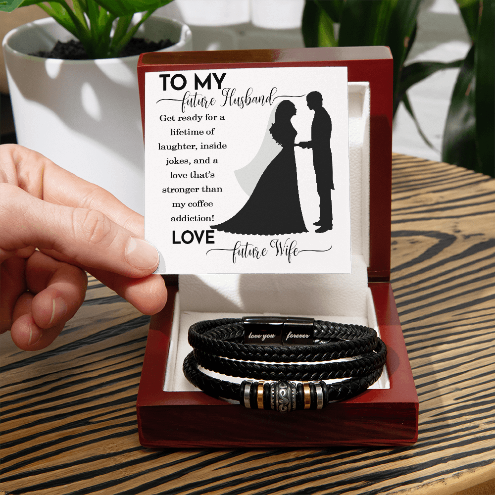 Husband And Wife Bracelet Gift For Him, Jewelry Gift Men On Wedding Christmas