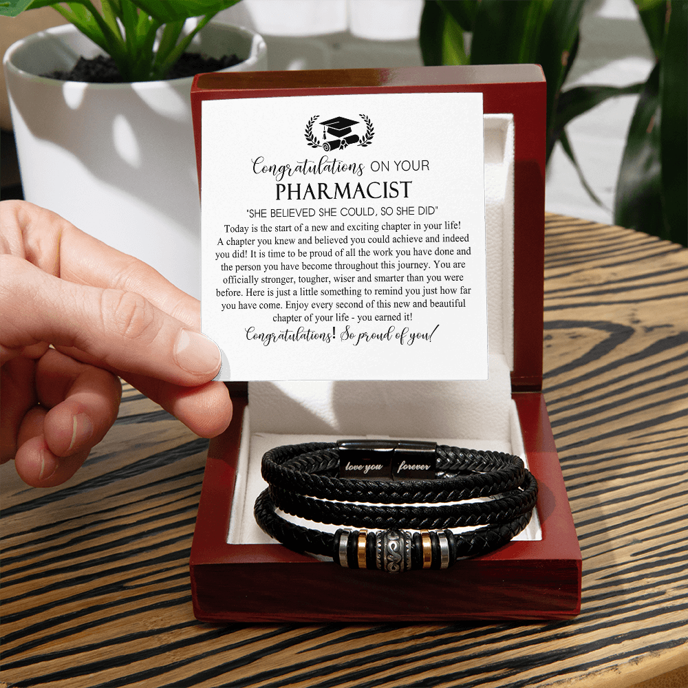 Pharmacist Ceremony Gift Bracelet Gift For Men, Class Of 2026 Chiropractor Ceremony Gifts
