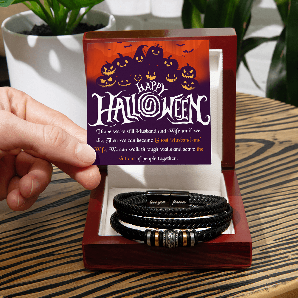 Inspirational Gift Bracelet For Wife, Present For Wife on Halloween Bracelet