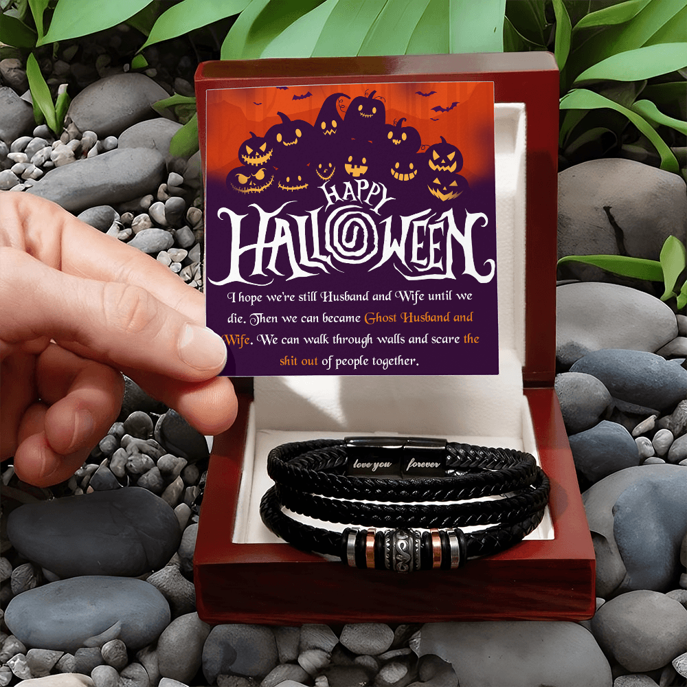 Inspirational Gift Bracelet For Wife, Present For Wife on Halloween Bracelet