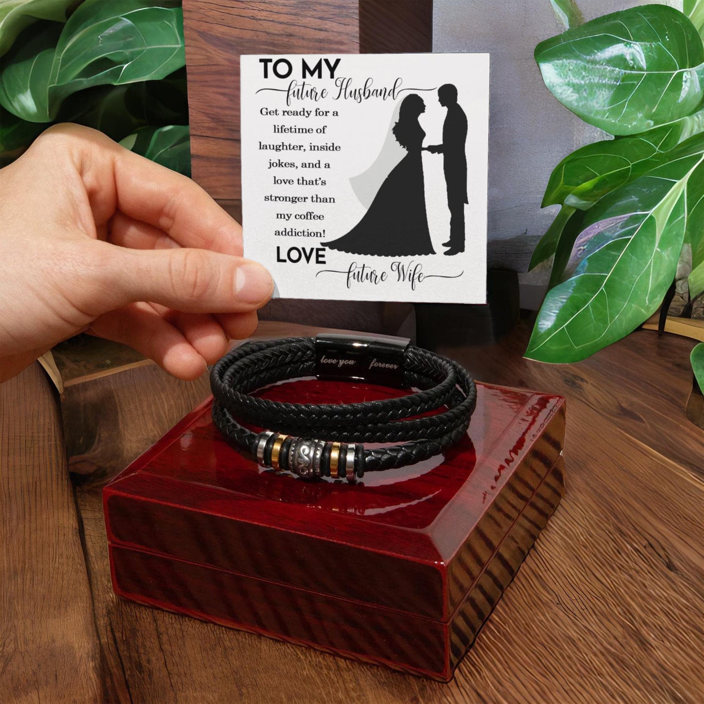 Husband And Wife Bracelet Gift For Him, Jewelry Gift Men On Wedding Christmas