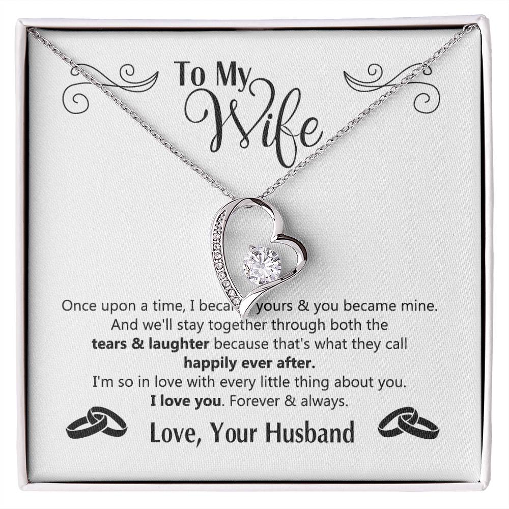 To My Wife Gift Necklace For Wife Anniversary For Wife Romantic Gifts For Her 175125613050 Forever Love Necklace