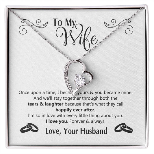 To My Wife Gift Necklace For Wife Anniversary For Wife Romantic Gifts For Her 175125613050 Forever Love Necklace