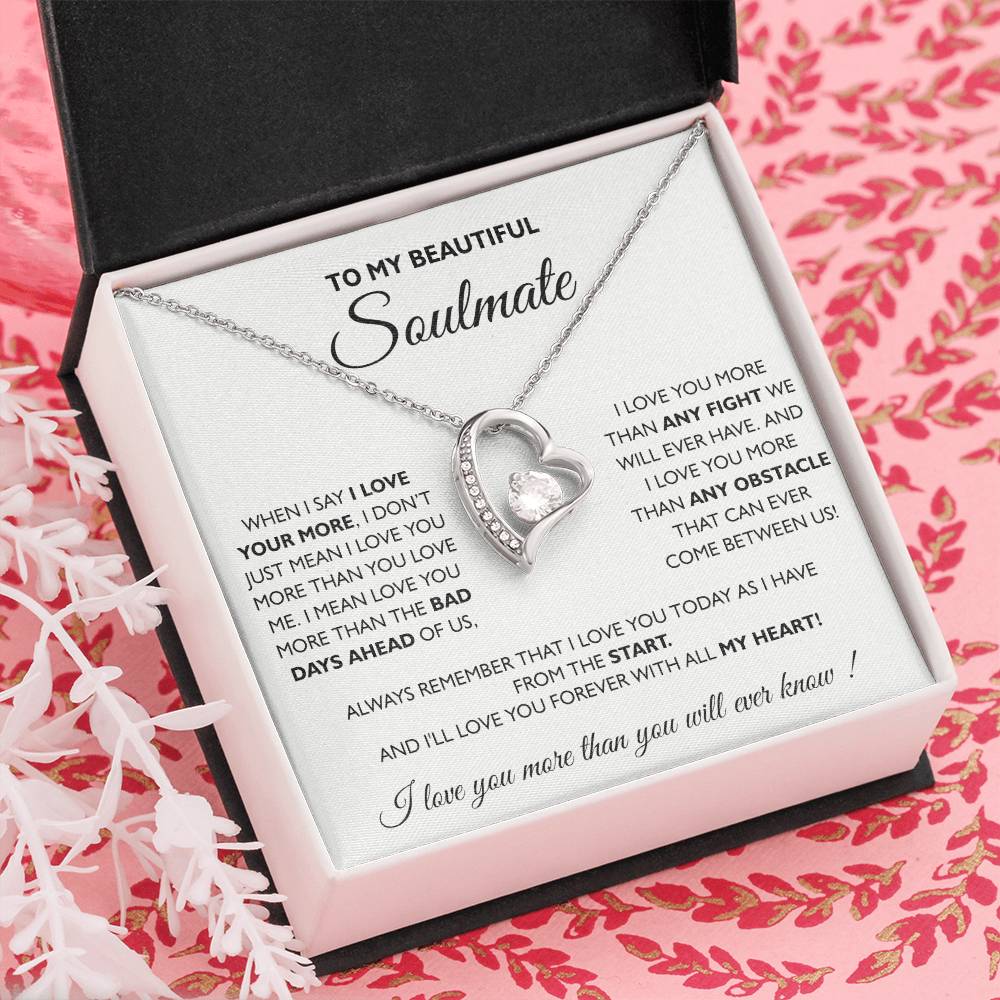 To My Soulmate Necklace Eternal Hope Necklace Valentine Day gift for Soulmate 175133533988 Forever Love Necklace