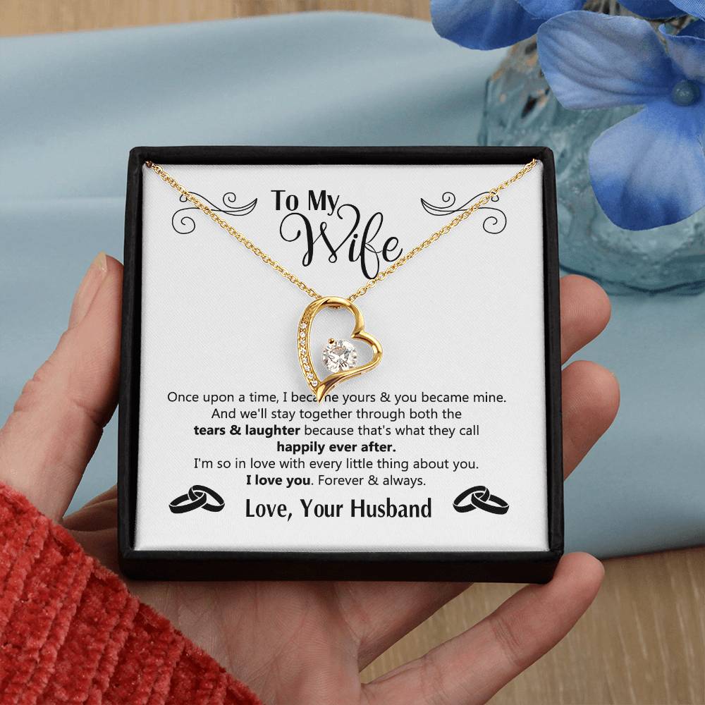 To My Wife Gift Necklace For Wife Anniversary For Wife Romantic Gifts For Her 175125613050 Forever Love Necklace