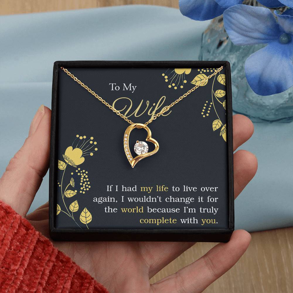 To My Wife Necklace, Anniversary Gift for Wife, Love Knot Necklace Gift for Wife 175117717127 Forever Love Necklace