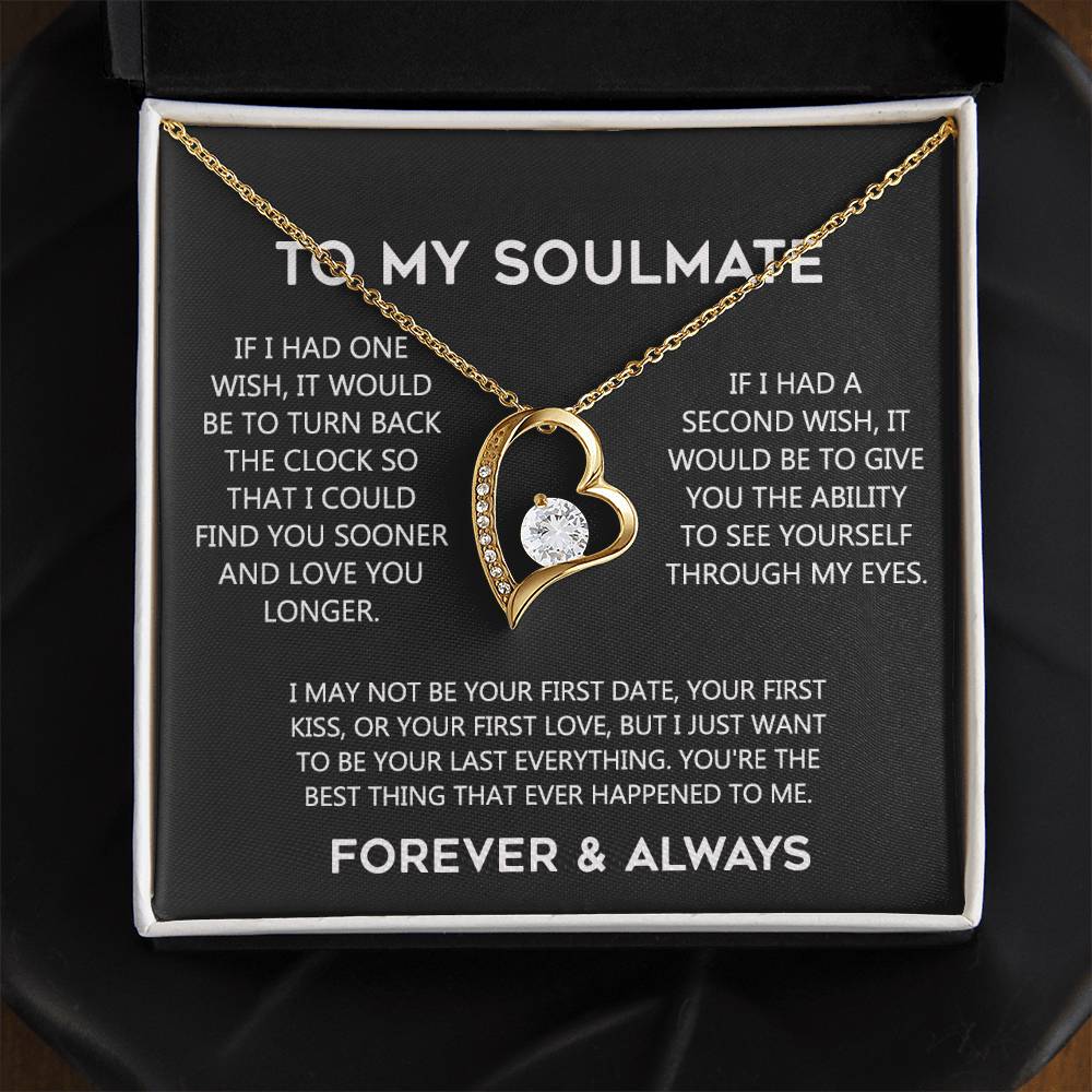 To My Soulmate Eternal Hope Necklace  Wife Soulmate Valentines Day Gift for Her 175144059615 Forever Love Necklace