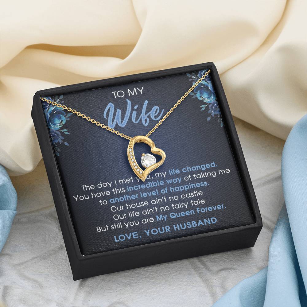 To My Wife Gift Jewelry Gift For Wife Birthday Gift For Wife Necklace For Wife Forever Love Necklace
