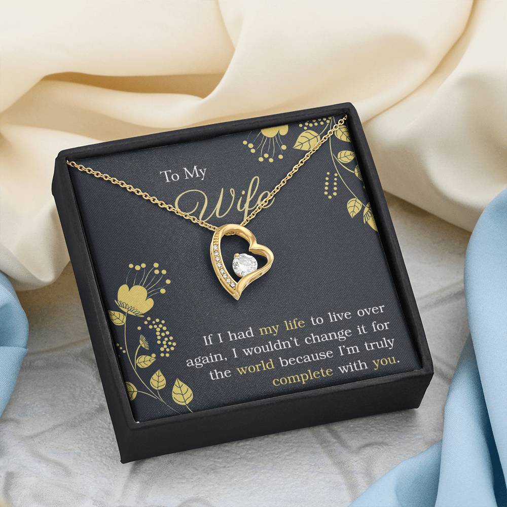 To My Wife Necklace, Anniversary Gift for Wife, Love Knot Necklace Gift for Wife 175117717127 Forever Love Necklace