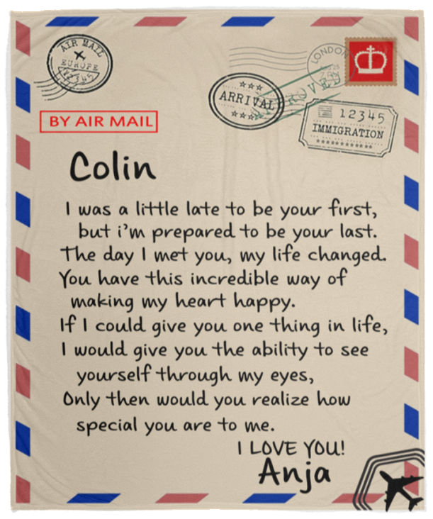 Custom Blanket Personalized -Letter Fleece Blanket-to My Future Wife