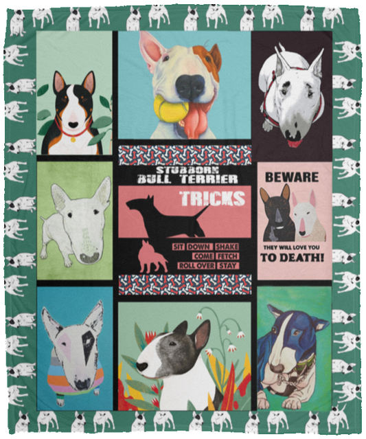 Bull Terrier Funny Blanket Stubborn Blanket 50x60