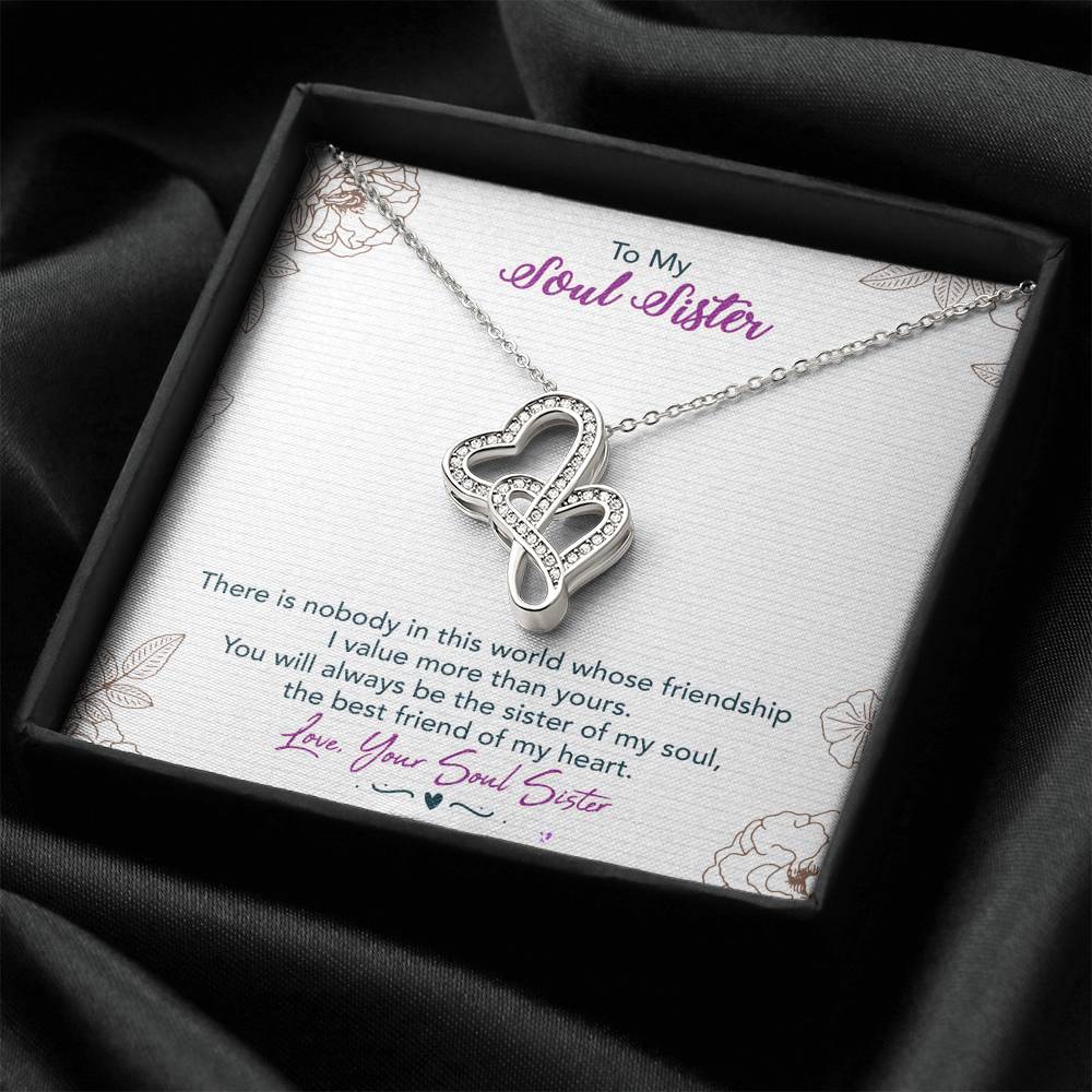 To My Soul Sister Necklace Gift For Sister - The Best Friend From Sould Sister