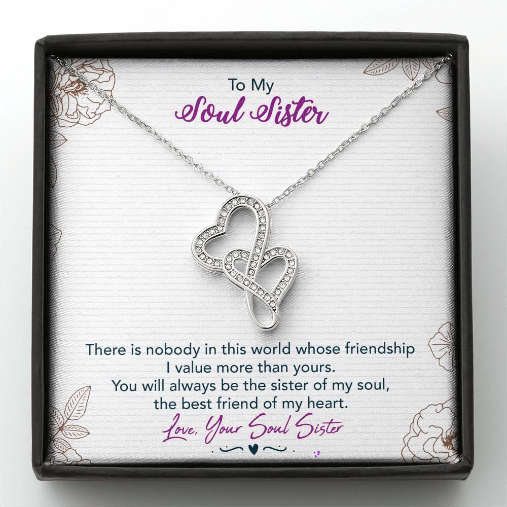 To My Soul Sister Necklace Gift For Sister - The Best Friend From Sould Sister