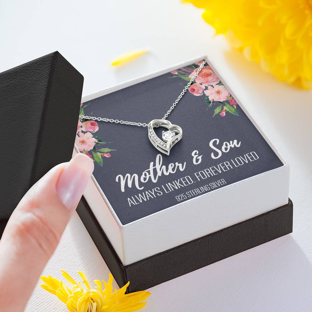 Gift For Mom From Son, Mother Son Gifts, Happy Mother's Day Necklace, Mom Gift