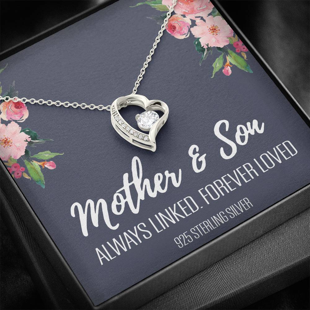 Gift For Mom From Son, Mother Son Gifts, Happy Mother's Day Necklace, Mom Gift