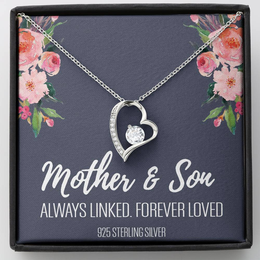 Gift For Mom From Son, Mother Son Gifts, Happy Mother's Day Necklace, Mom Gift