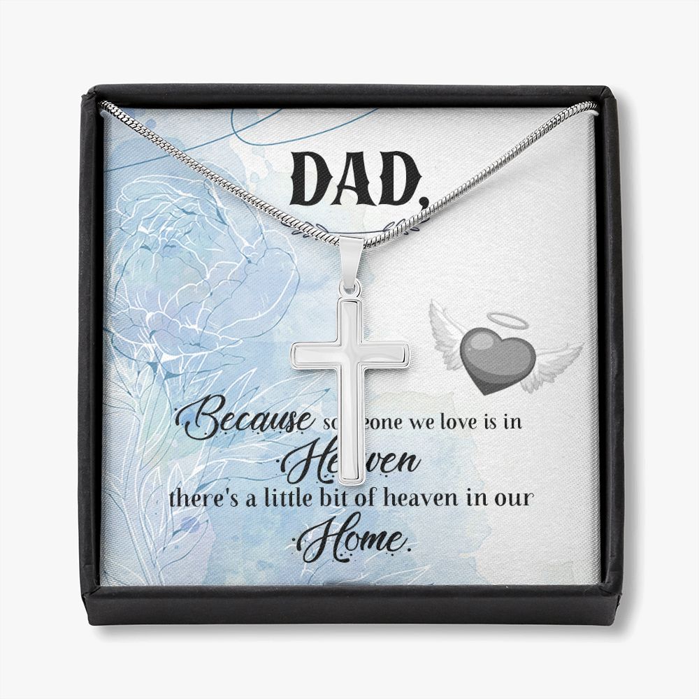 To My Dad Necklace Pendant Gift From Daughter Or Son Necklace Someone We Love Happy Father's Day, To Dad Father In Law Gifts On Birthday Anniversary