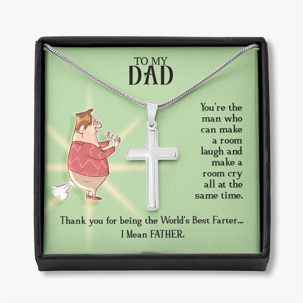 Sterling Silver Cross Necklace Gifts for Men, Cross Necklace for Men Religious Gifts for Men Baptism Gifts Anniversary Valentines Day Gifts for Him Fathers Day Christmas Gifts for Dad Son Boyfriend
