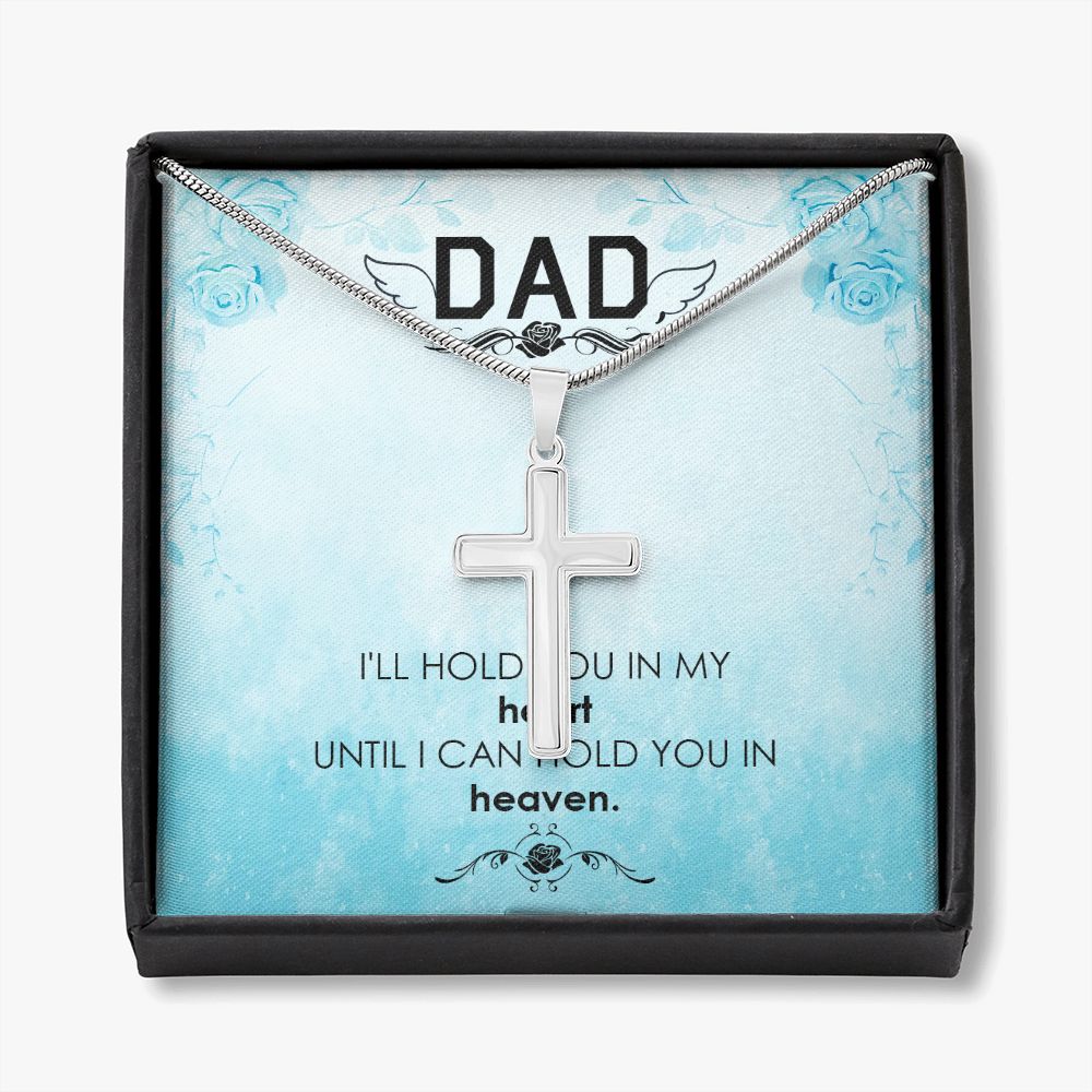 To My Dad Wings Necklace Pendant Gift From Daughter Or Son Necklace I'll Hold You Happy Father's Day, To Dad Father In Law Gifts On Birthday Anniversary