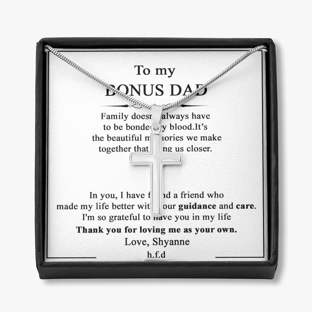 Cross Necklace for Men Black Silver Gold Stainless Steel Christian Bible Verse Jewelry Birthday Graduation Fathers Day Valentine's Day Christmas Gifts for Men Son Husband Boyfriend Dad Friends2 Personalized Cross Necklace