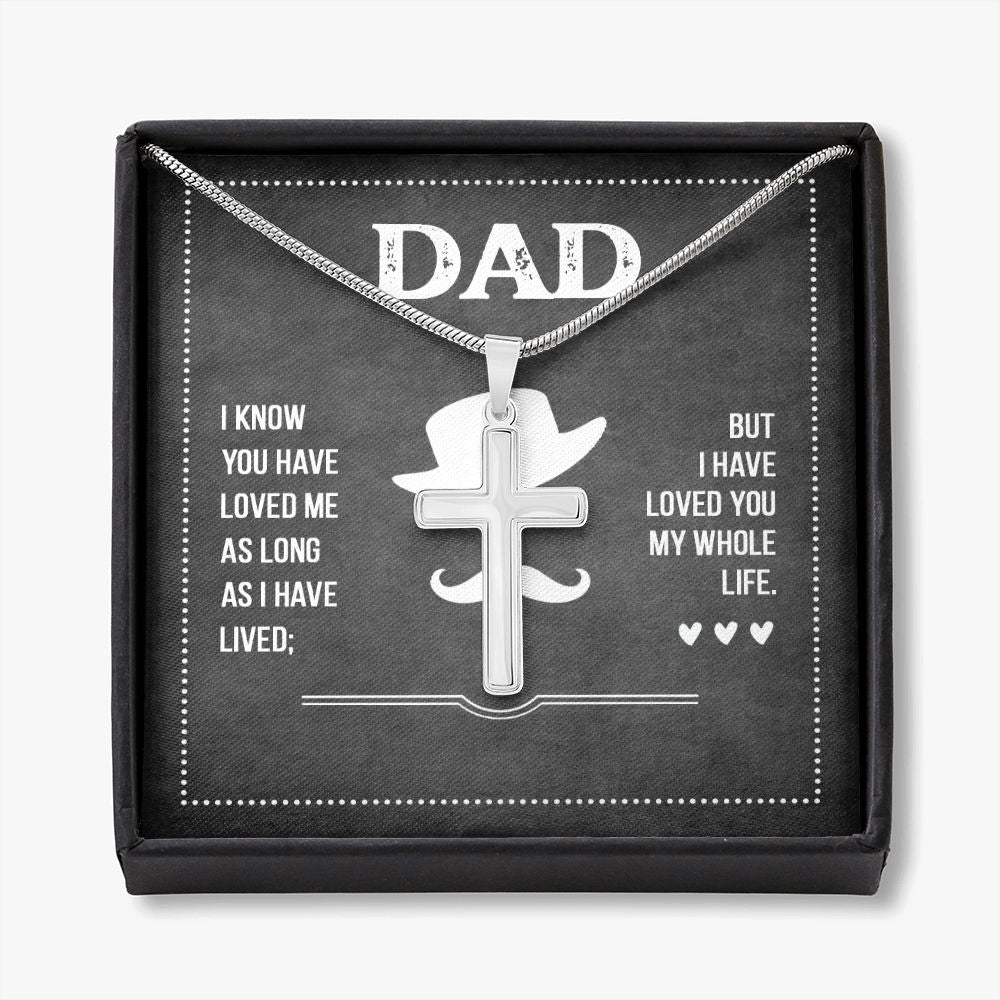 Sterling Silver Cross Necklace Gifts for Men, Cross Necklace for Men Religious Gifts for Men Baptism Gifts Anniversary Valentines Day Gifts for Him Fathers Day Christmas Gifts for Dad Son Boyfriend