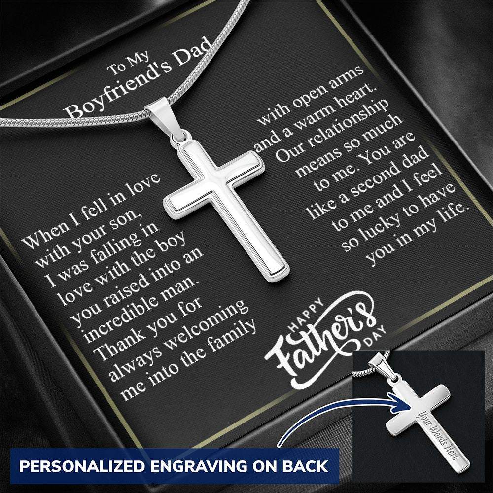 Cross Necklace for Men Black Silver Gold Stainless Steel Christian Bible Verse Jewelry Birthday Graduation Fathers Day Valentine's Day Christmas Gifts for Men Son Husband Boyfriend Dad Friends7 Personalized Cross Necklace