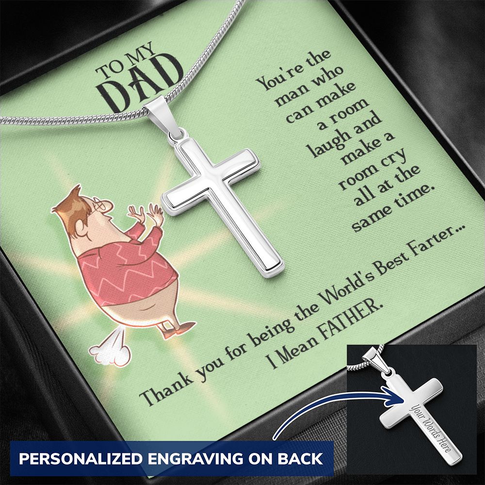 Sterling Silver Cross Necklace Gifts for Men, Cross Necklace for Men Religious Gifts for Men Baptism Gifts Anniversary Valentines Day Gifts for Him Fathers Day Christmas Gifts for Dad Son Boyfriend