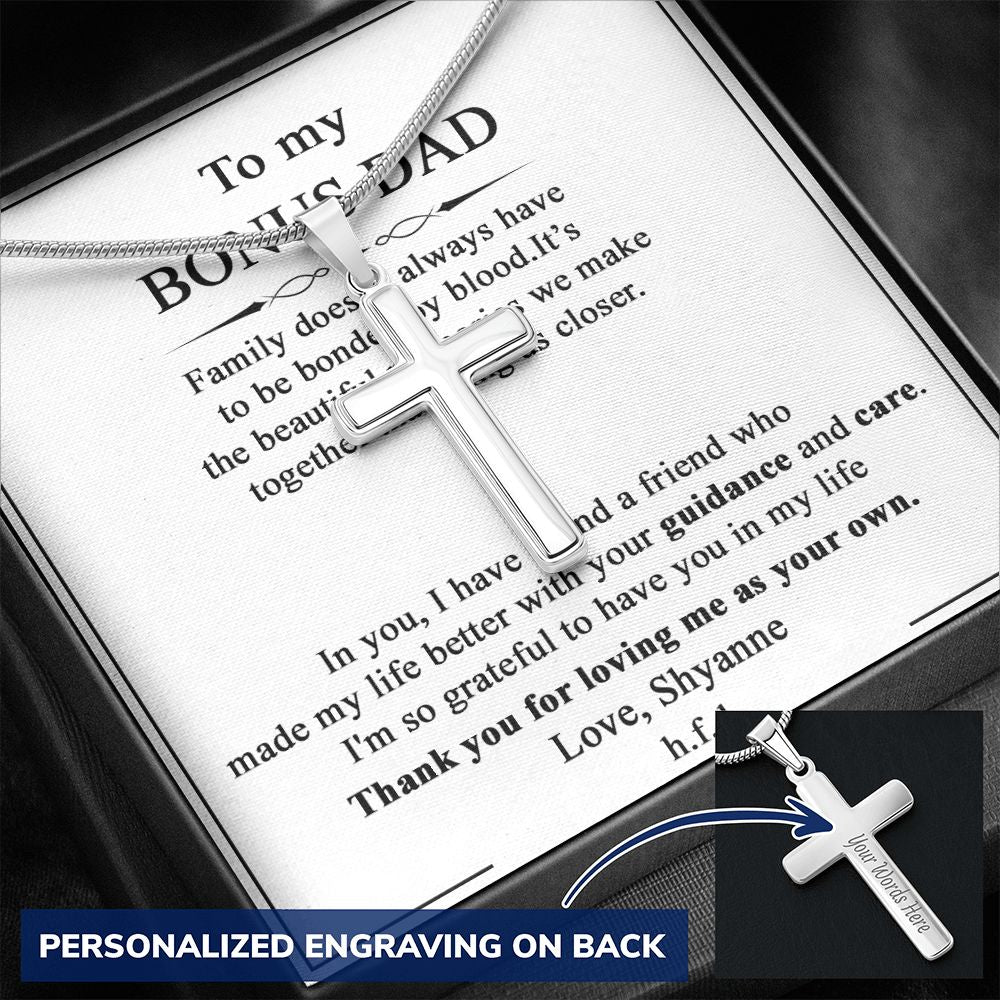 Cross Necklace for Men Black Silver Gold Stainless Steel Christian Bible Verse Jewelry Birthday Graduation Fathers Day Valentine's Day Christmas Gifts for Men Son Husband Boyfriend Dad Friends2 Personalized Cross Necklace