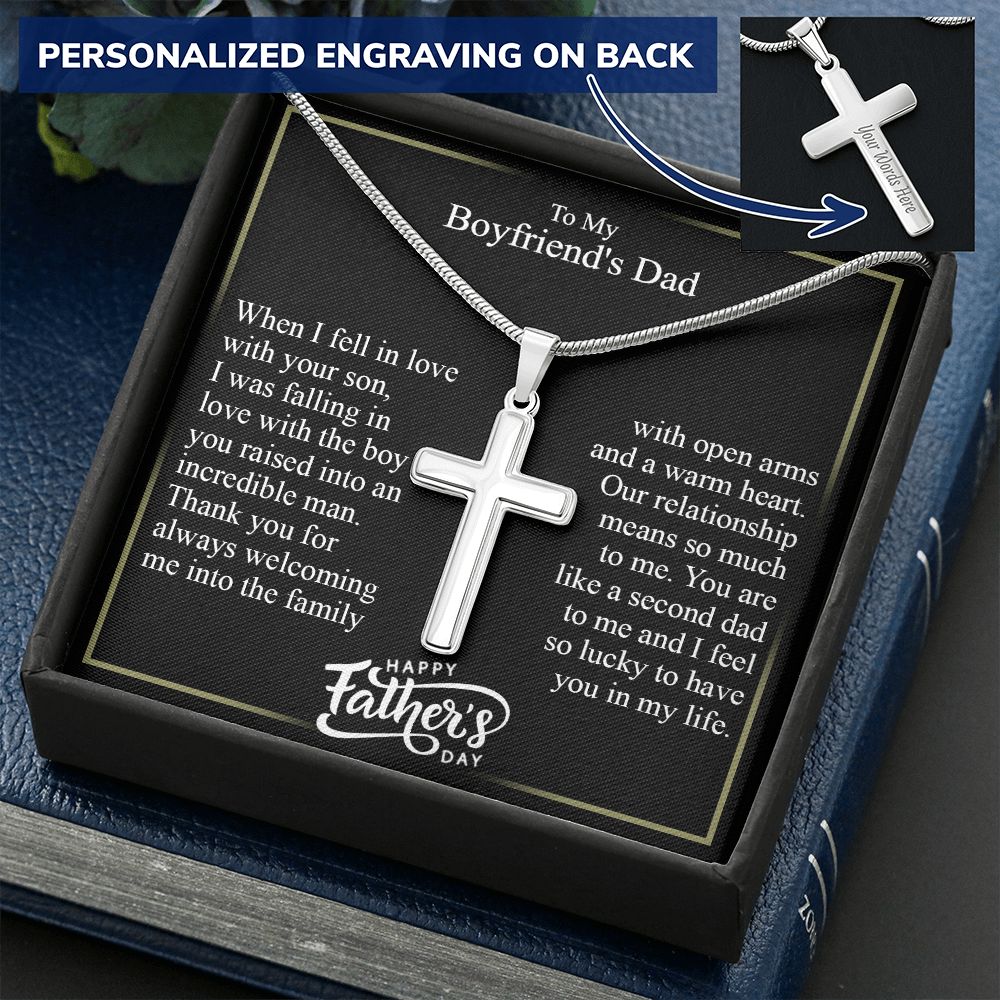 Cross Necklace for Men Black Silver Gold Stainless Steel Christian Bible Verse Jewelry Birthday Graduation Fathers Day Valentine's Day Christmas Gifts for Men Son Husband Boyfriend Dad Friends7 Personalized Cross Necklace