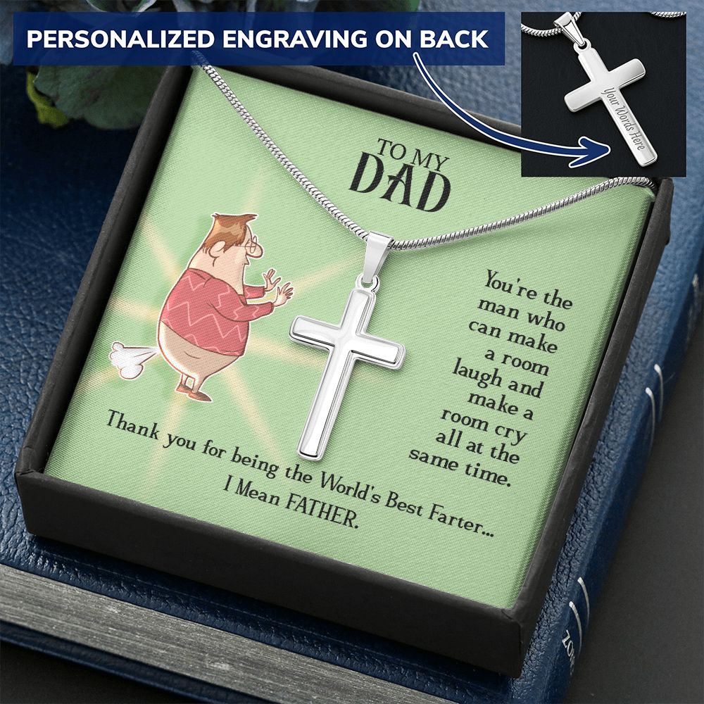 Sterling Silver Cross Necklace Gifts for Men, Cross Necklace for Men Religious Gifts for Men Baptism Gifts Anniversary Valentines Day Gifts for Him Fathers Day Christmas Gifts for Dad Son Boyfriend