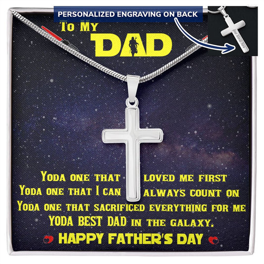 To My Dad Necklace, Ideas Gifts From Daughter Son, Custom Jewelry, Personalized Fathers Day Gift Ideas for Men, Papa Gift Gift Dad Jewelry Pendant Necklace Father Gift