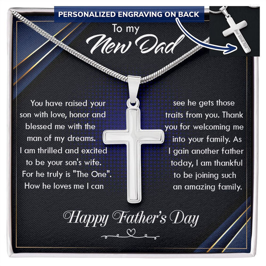 Cross Necklace for Men Black Silver Gold Stainless Steel Christian Bible Verse Jewelry Birthday Graduation Fathers Day Valentine's Day Christmas Gifts for Men Son Husband Boyfriend Dad Friends4 Personalized Cross Necklace