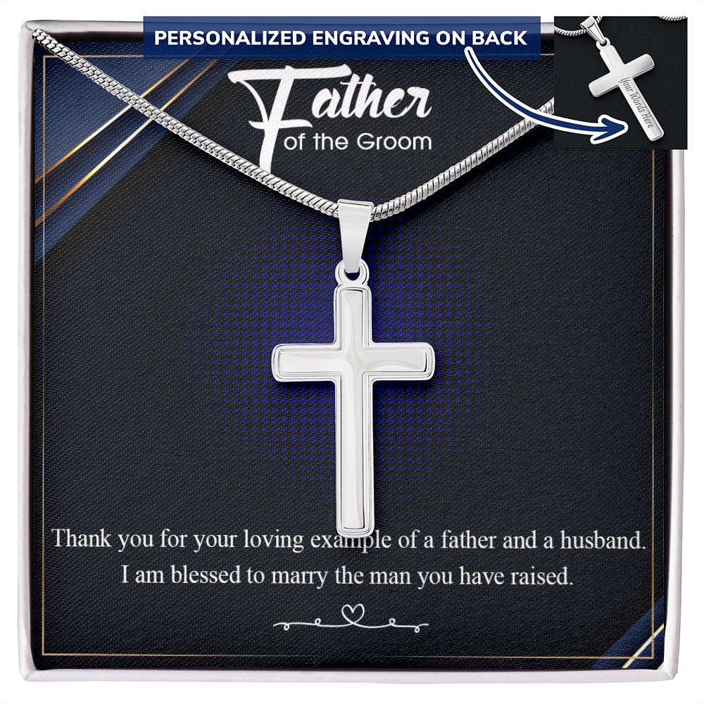 Cross Necklace for Men Black Silver Gold Stainless Steel Christian Bible Verse Jewelry Birthday Graduation Fathers Day Valentine's Day Christmas Gifts for Men Son Husband Boyfriend Dad Friends5 Personalized Cross Necklace