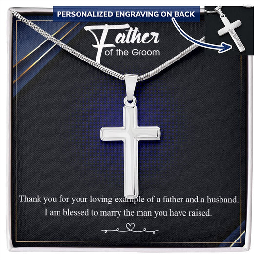 Cross Necklace for Men Black Silver Gold Stainless Steel Christian Bible Verse Jewelry Birthday Graduation Fathers Day Valentine's Day Christmas Gifts for Men Son Husband Boyfriend Dad Friends5 Personalized Cross Necklace
