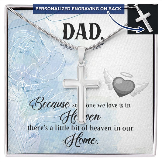To My Dad Necklace Pendant Gift From Daughter Or Son Necklace Someone We Love Happy Father's Day, To Dad Father In Law Gifts On Birthday Anniversary
