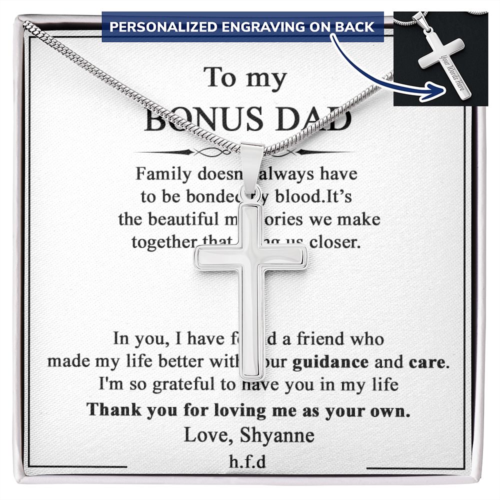 Cross Necklace for Men Black Silver Gold Stainless Steel Christian Bible Verse Jewelry Birthday Graduation Fathers Day Valentine's Day Christmas Gifts for Men Son Husband Boyfriend Dad Friends2 Personalized Cross Necklace