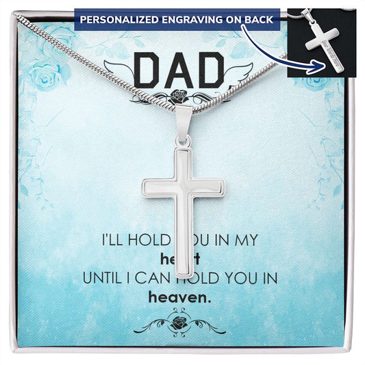 Sterling Silver Cross Necklace Gifts for Men, Cross Necklace for Men Religious Gifts for Men Baptism Gifts Anniversary Valentines Day Gifts for Him Fathers Day Christmas Gifts for Dad Son Boyfriend