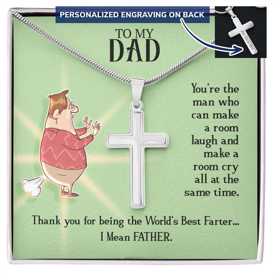 Sterling Silver Cross Necklace Gifts for Men, Cross Necklace for Men Religious Gifts for Men Baptism Gifts Anniversary Valentines Day Gifts for Him Fathers Day Christmas Gifts for Dad Son Boyfriend